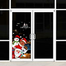 DIY Merry Christmas Wall Stickers Showcase Window Glass Festival Decals