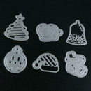 6pcs Carbon Steel Christmas Tree Decor Cutting Dies Stencils For DIY Card