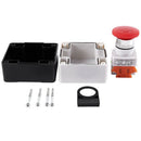 600V 10A Momentary Switch Red Green Mushroom Push Button Station