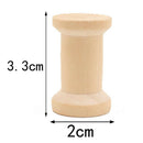 10 Pieces/Set Wooden Spools Unfinished for Craft Projects Natural Color