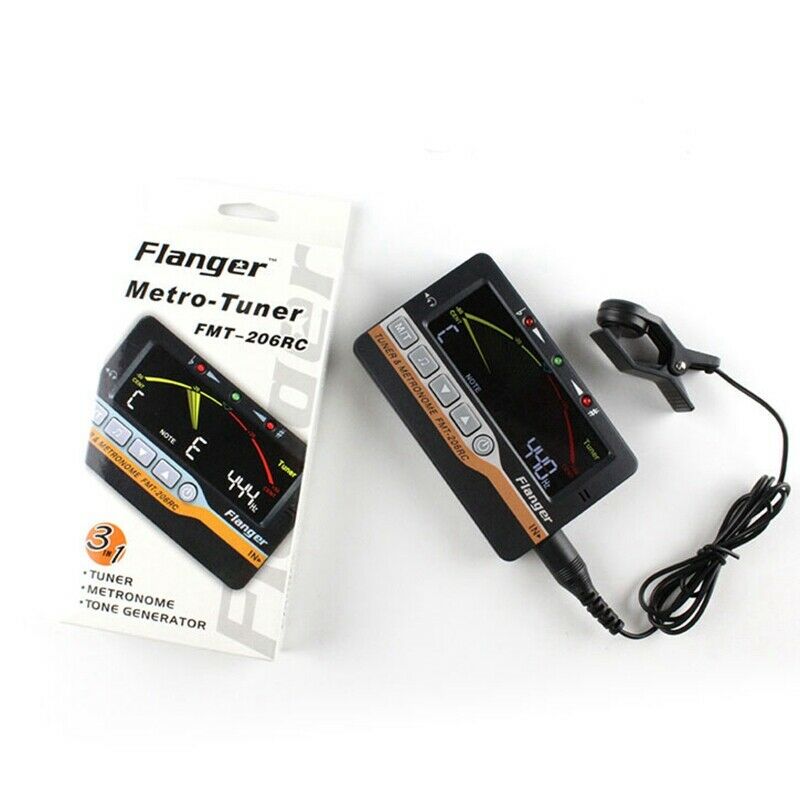 Flanger Instrument Tuner Metronome and Tone Generator 3 in 1 for All Instru