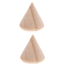 2pack Plain Wood  Display Stand Cone Finger  Jewelry Showcase DIY Craft