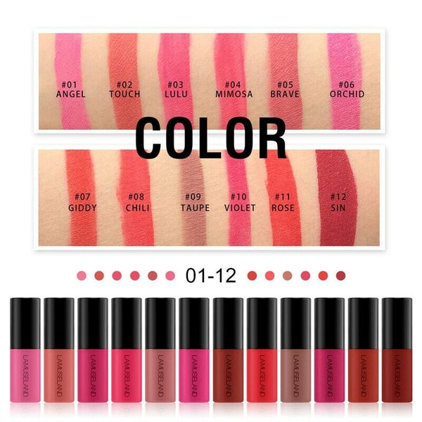5X(Lamuseland Waterproof Long-Lasting Matte Mini Liquid Lipstick Easy To C E7U9)
