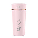 Air Humidifier Low Noise Fine Mist Spray Humidifier for Car Home (Pink) A