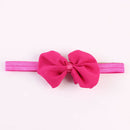 14pcs Chiffon Bowknot Baby Headbands Solid Color Baby Girl Hair Bands