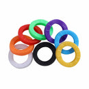 50PCS Small Size ID Identify Key Ring Cap Tag
