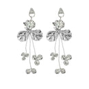 Fashion Leaves Earrings Flower Long Dangles Women Statement Jewelry Gift