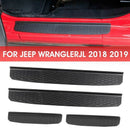 4Pcs Car Pedal Door Panel Guard 4 Door Sill Guard Plate Protector for Wrang