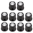 Plastic Fixing Tone&Volume Knobs Pack of 10 for Bass/Electric Guitar Parts