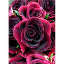 1X(Home Decoration Diamond Full Painting Rhinestone Cross Stitch Rose Flowe