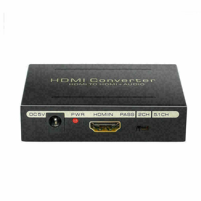 1080P Audio Extractor Splitter HDMI & L/R Phono and optical H7V9 SPDIF/TOSL Z3Q6