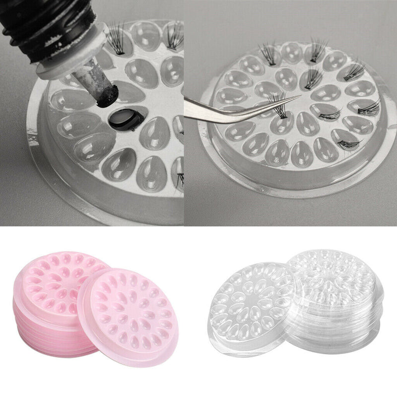 20pcs Flower Shaped Eyelash Extension Adhesive Glue