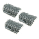 3 Pcs Cat Groomer Shedding Massage Comb Pet Hair Removal Brush with Catnip