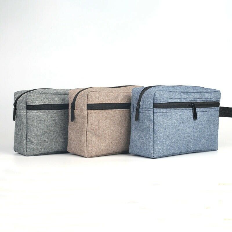 Gray 1 Pc Travel Men Wash Bag Waterproof Makeup Bag Toiletry Wash Kit Stora K1J5