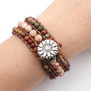 Hand-Woven Bracelet Natural Stone Multi-Layer Beaded Bracelet Jewelry
