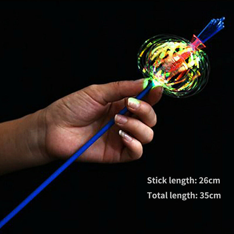 LED Flash Light Stick Rotating Color Changing Bubble Ball XMAS Gift