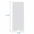 Bath Mat 100 x 40cm with Cupping Massage Bath Mat white anti-slip Material