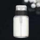 Plastic Pressed Pump Bottle Nail Polish Remover Dispenser Refillable Bottle210ml