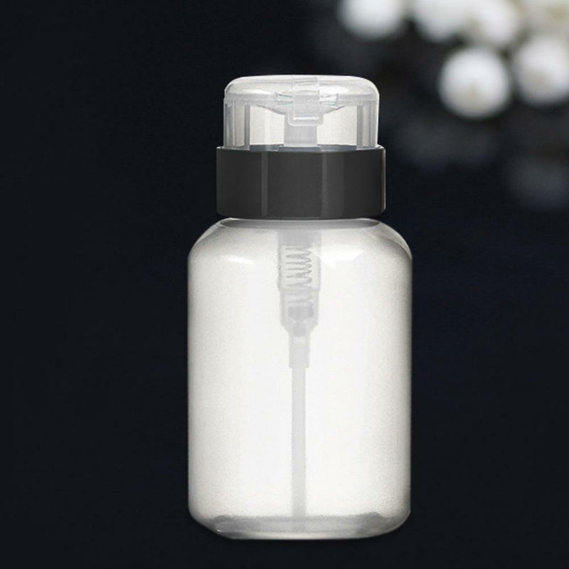 Plastic Pressed Pump Bottle Nail Polish Remover Dispenser Refillable Bottle210ml