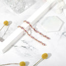 Trendy Rhinestones Flowers Drop Dangle Earrings Fashion Rhinestones Chain L