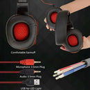 SY830 Headset Wired Earphone Gaming Headset PC Luminous Gamer Stereo Headph U8G1