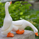 4pcs Realistic Swan and Ducks Animal Statues Lawn Ornaments for Outdoor Indoor