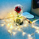 Beauty And Beast Eternal Flower Rose With Led Wedding Decoration Artificial