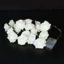 20Pcs Rose Flower Wedding Party Christmas Decoration String LED Lights WhiteC3Y3