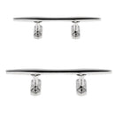 4Hole Sleek Line Cleat Stainless Steel Marine Sailing Boat Deck Dinghy 5"+6"