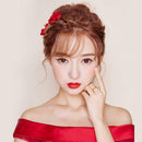 Wedding Bridal Rose Flower Barrette Hair Pins Clips Bridesmaid Side Comb