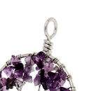 2pcs Tree Life Pendant Natural Stone Jewelry Gift for Women Girls Friends