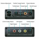 Optical Coaxial Digital to Analog Audio Converter RCA 2019 AUX Jack Adapter U3D9