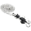 Women Fashion Cute Black&White Cats Pendant Necklace 3