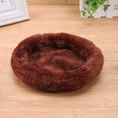 Animal Pet Hamster House Bed Washable Winter Warm Soft Mat(Dark Brown)(L) A