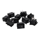 10 Pcs AC 6A/250V 10A/125V 2 Solder Lug On/Off Mini Boat Rocker Switch A4R8