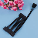 1Pc 4pin ide to 5-port 15pin sata power cable 18AWG wire for hard driveA1