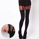 Fashion Women Temptation Sheer Mock Suspender Tights Pantyhose Stockings FT
