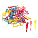 50Pcs Multicolored Duckbill Hair Sectioning Clips Hairdressing Styling Clamps