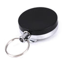 Resilience steel wire rope elastic key chain sporty retractable alarm keychai JR
