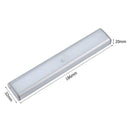 20 LED PIR Sensor Cabinet Light USB Charging Dimmable Lamp Bar for Closet