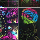 16K Colorful Scratch Paper Kids Creative Magic Drawing Paper With Scratch P E0Z2
