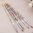 Nail Art Uv Gel Acrylic Painting Drawing Pen Polish Brush tips kit tool in white