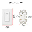 Smart Switch WiFi Mobile Phone Remote Control 2.4GHz WiFi Wall Home Switch
