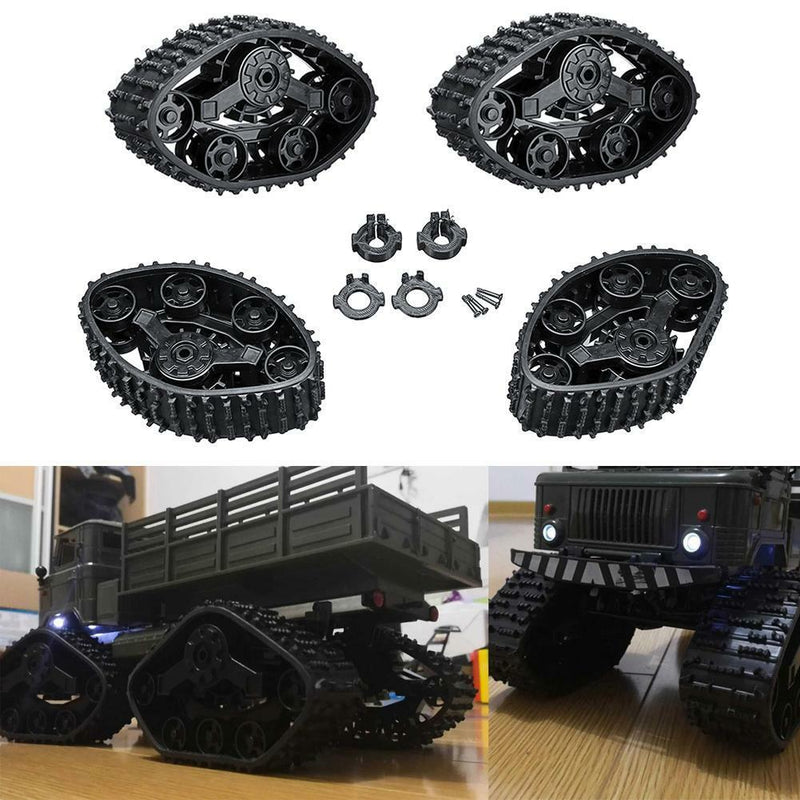4Pcs Upgrade Track Wheels Replacement For 1/16 WPL B24 C14 Military Truck RC Car