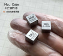1pc 99.95% 10.3g Molybdenum Mo Carved Element Periodic Table 10mm Cube