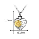 Heart Pendant Cremation Urn Memorial For Ashes Women Necklace Jewelry Gift Daily