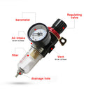AFR2000 Air Compressor Trap Tools Filter Valve Gauge Kit Oil-Water Separator