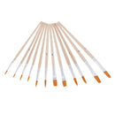 12pcs/set Nylon Hair Paint Brush Set Artist Watercolor Acrylic Oil Painting