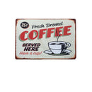 20x30cm Retro Metal Tin Sign COFFEE Wall Poster Cafe Pub Bar Home Decor 01