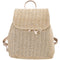 Fashion Straw Woven Backpack Ladies Shoulder Bag Summer Girl Backpack Femal C4Q6